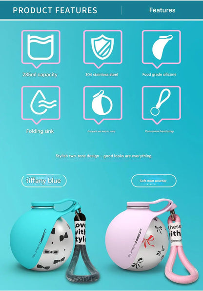 BuddyPup™ Dog Water Bottle With Bowl